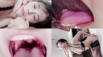 Girlfriend-style service system! Extreme suck with tongue and man milk - jaws sex/throat sucking/throat clamp/throat bulge/vomiting sound slamming/multiple positions/face drill with snot and tears/throat opened up with fingers [human pic