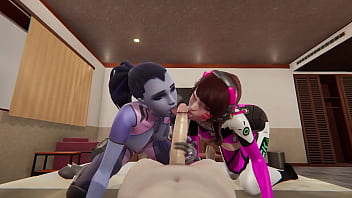 Overwatch Compilation D.VA and Widowmaker l Three dimensional toon