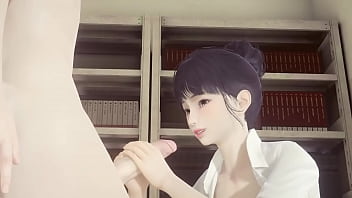 Manga Porn Uncensored - Shoko strokes off and completes off on her face and gets smashed while taking hold of her bra-stuffers - Asian Chinese Manga Anime Game Porn